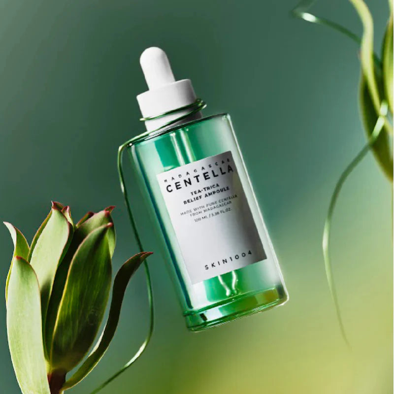 SKIN1004 Madagascar Centella Tea Trica Relief Ampoule 100ml for smoother clearer looking skin with a refreshed feel