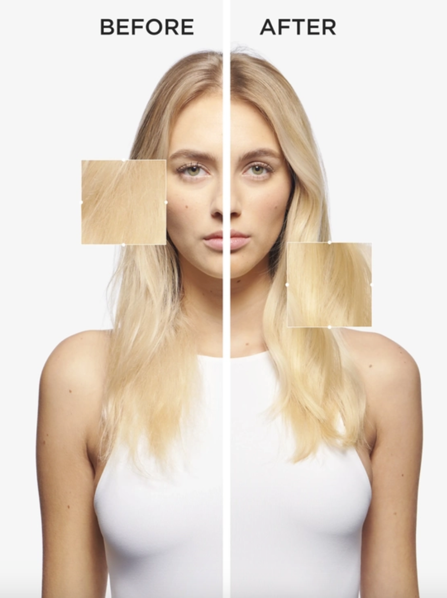 Before and after comparison Kérastase Elixir Ultime