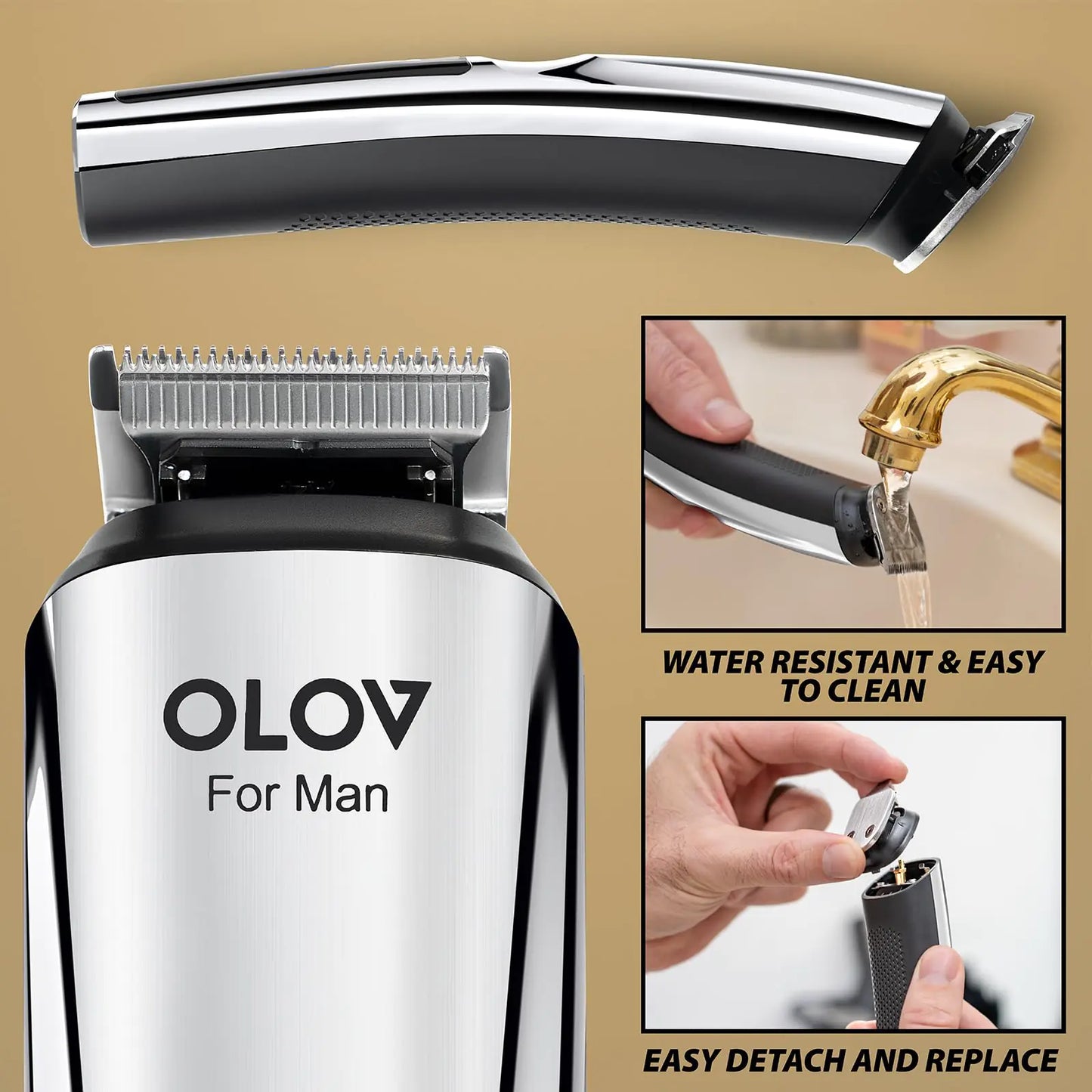 Beard Trimmer 21 Piece USB Recharge Dock