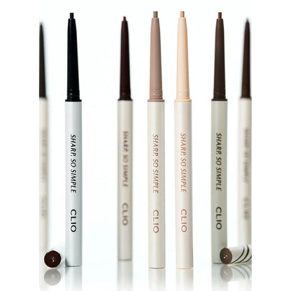 CLIO Sharp So Simple Waterproof Pencil Liner 0.14g for refined eye definition with clean controlled lines