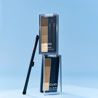 CLIO Kill Brow Shaping Powder Brow 2.4g for smooth brow filling with even colour and soft structure