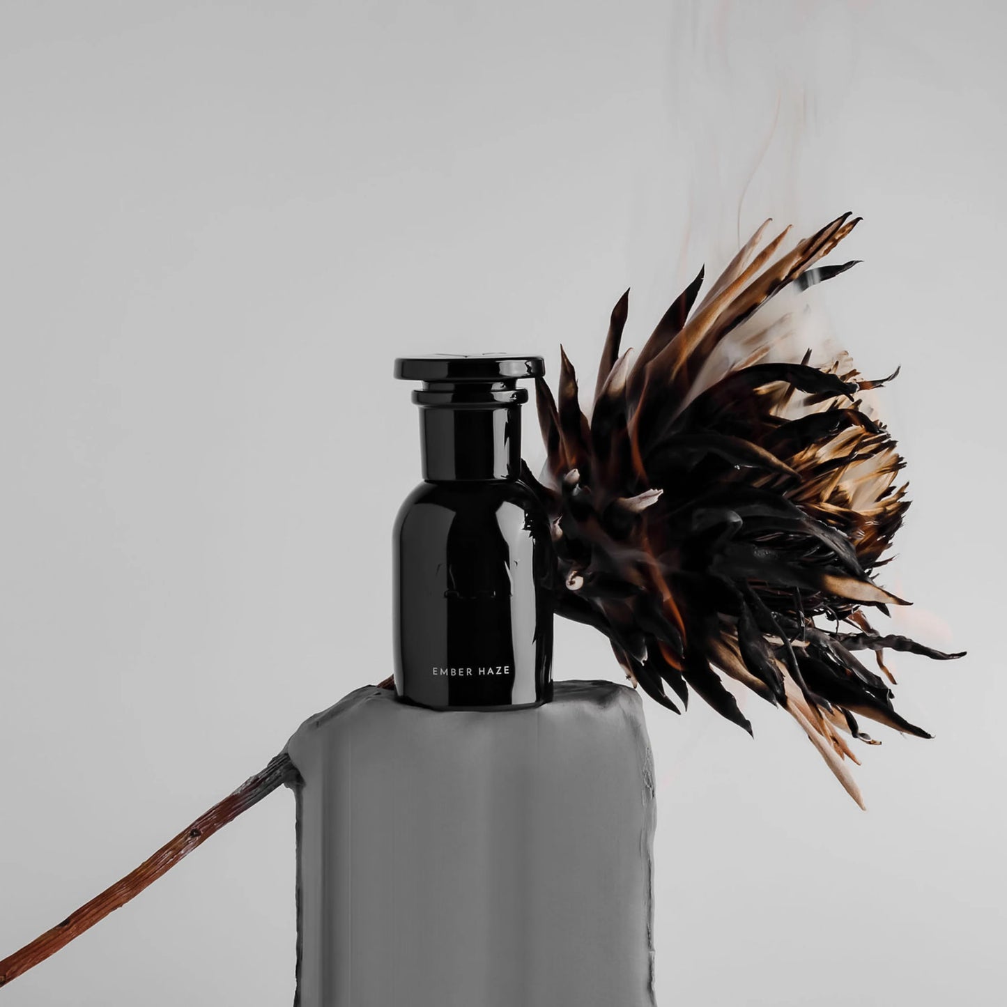 VAHY Ember Haze Natural Perfume 50ml capturing glowing embers and a soft diffused warmth