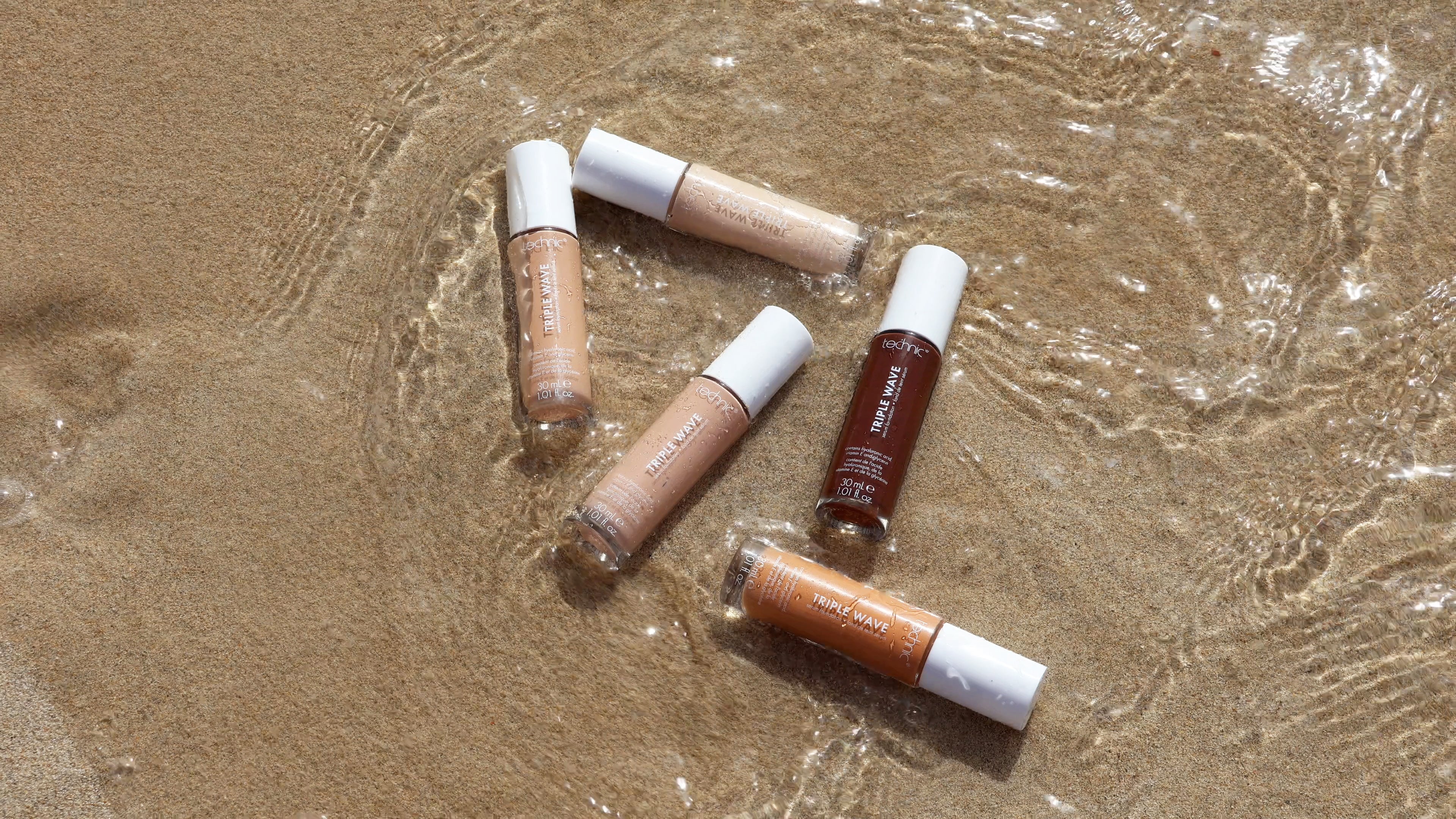 Technic Triple Wave Foundation for smooth, natural-looking coverage.