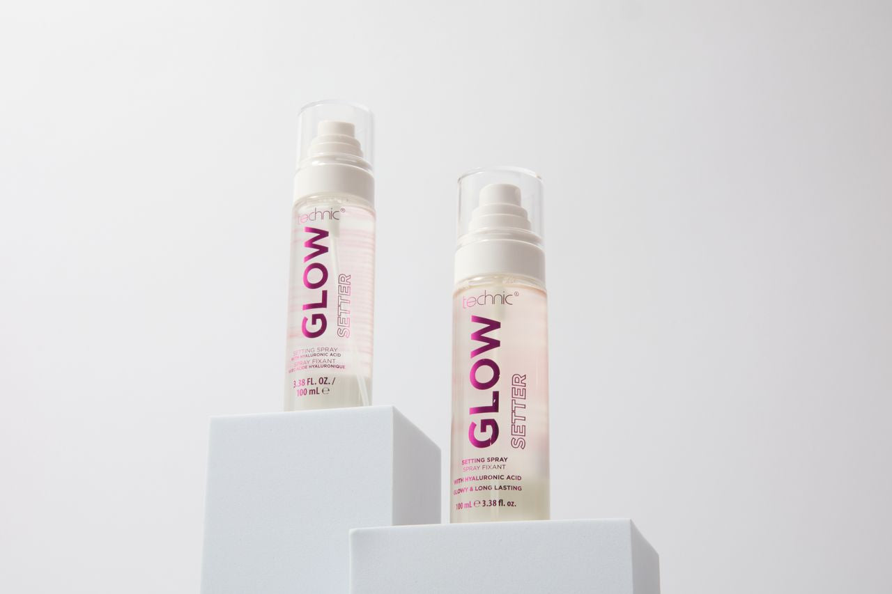 Technic Glow Setter 100ml setting spray for radiant glow hydration and long lasting makeup hold