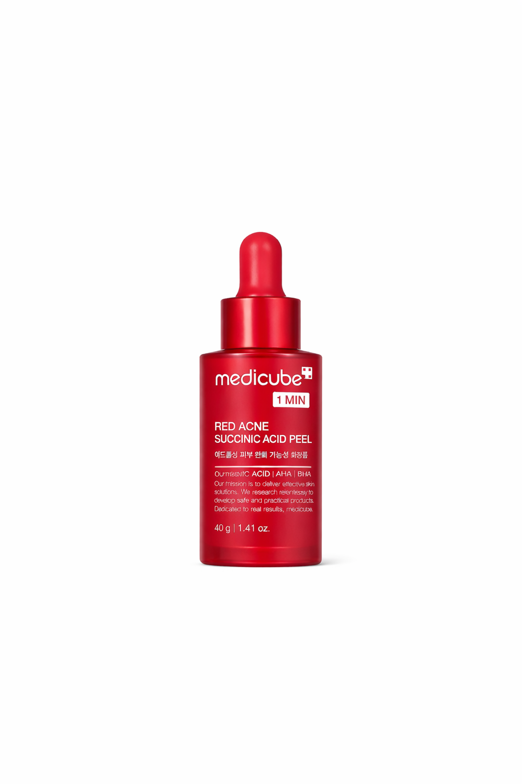 Medicube Red Acne Succinic Acid Peel 40g clarifying exfoliating treatment designed to target breakouts and refine skin texture