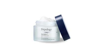 Depology Matriplex Peptide Intense Cream 50ml rich cream texture for nourishing skin smoothing and supporting hydration