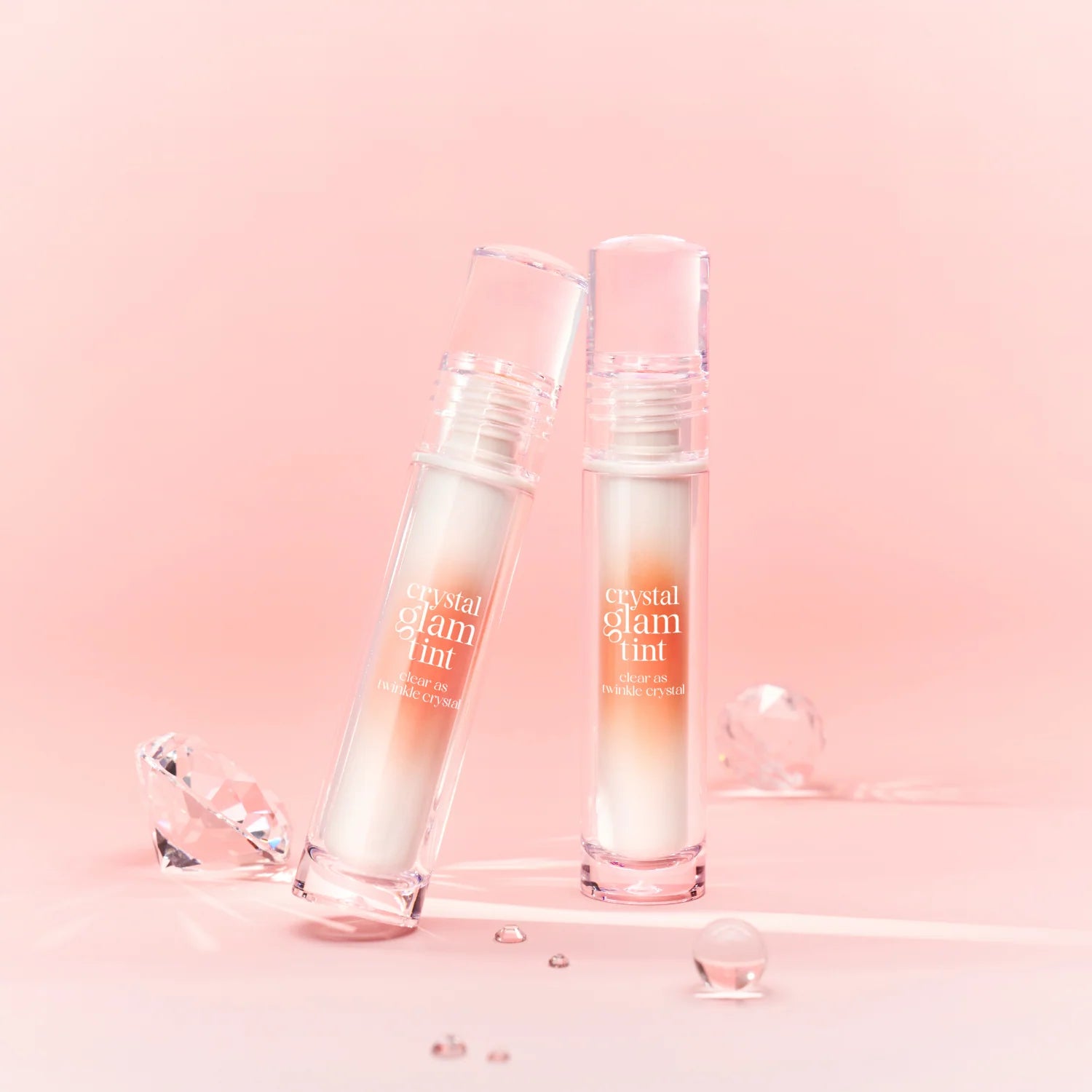 CLIO Crystal Glam Tint 3.4g for sheer colour payoff and a luminous reflective lip finish