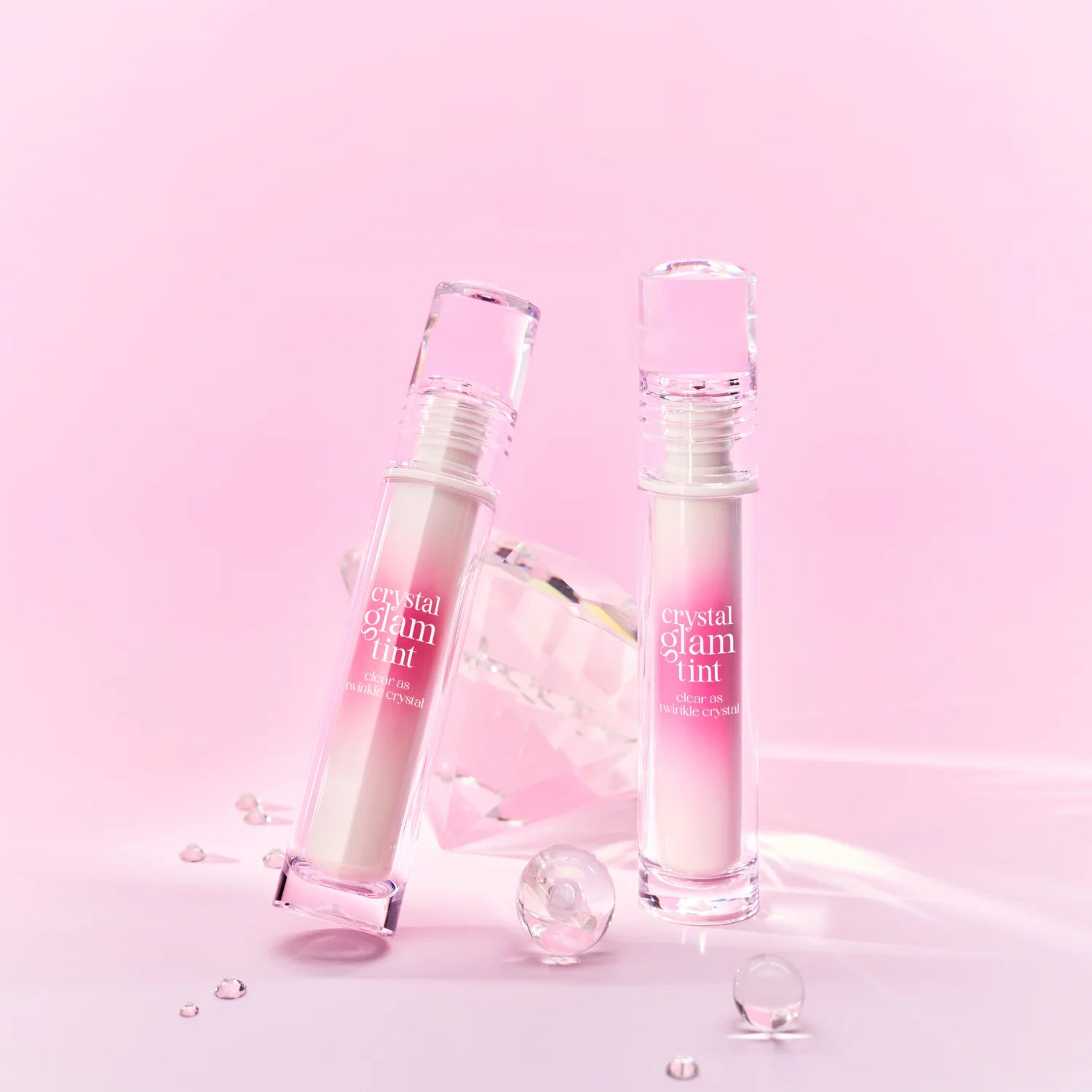 CLIO Crystal Glam Tint 3.4g for smooth hydrated lips with a glassy shine effect