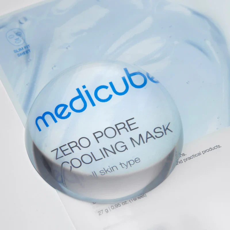 Medicube Zero Pore Cooling Mask 27g helping to minimise the appearance of pores and control excess oil