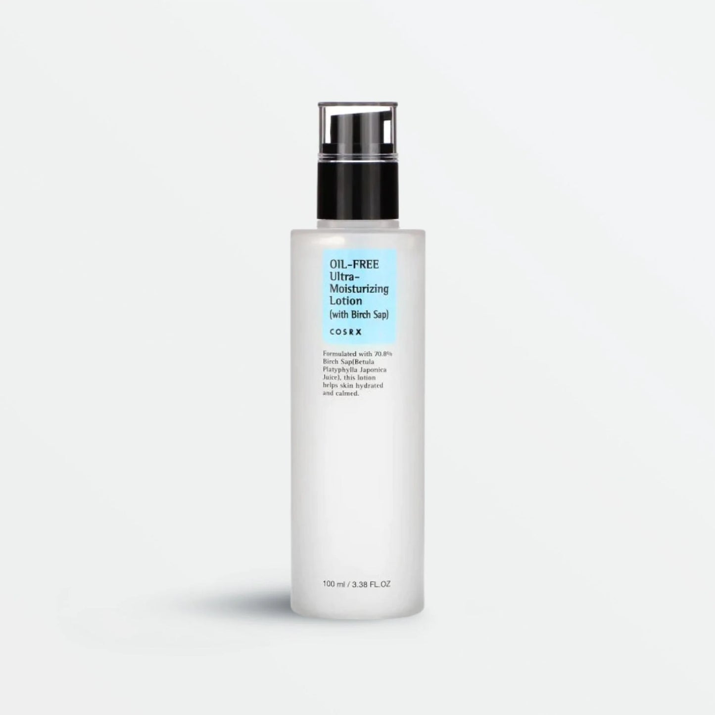 COSRX Oil Free Ultra Moisturizing Lotion With Birch Sap 100ml for smooth skin with soft moisture and a clean feel