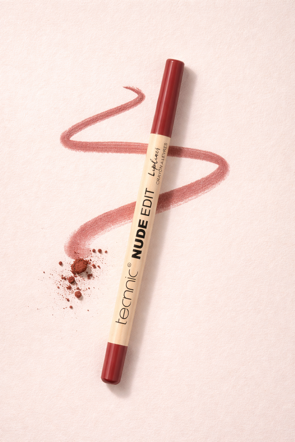 Technic Nude Edit Lip Liner for shaping and enhancing lips with soft nude tones and smooth glide application