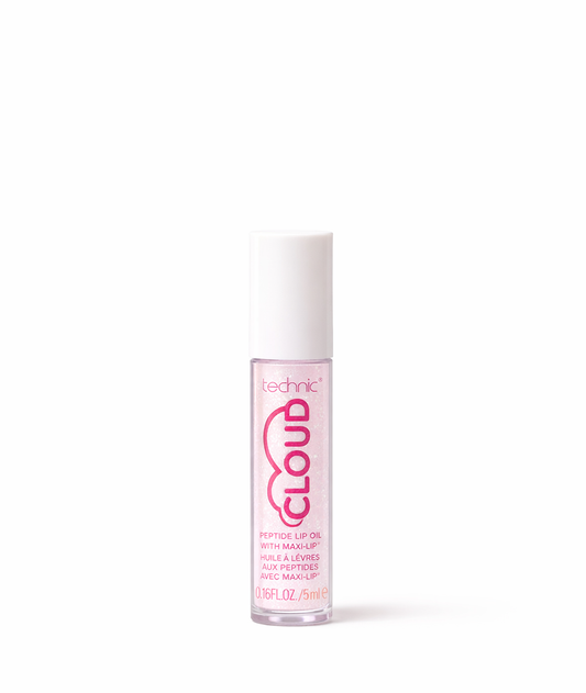Technic Cloud Peptide Lip Oil 5ml peppermint hydrating lip oil with peptides for glossy shine smooth soft lips and cooling feel