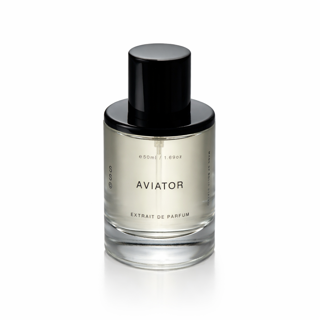 Solid State Aviator Extrait de Parfum 50ml concentrated fragrance designed for long-lasting wear with a clean, refined scent profile