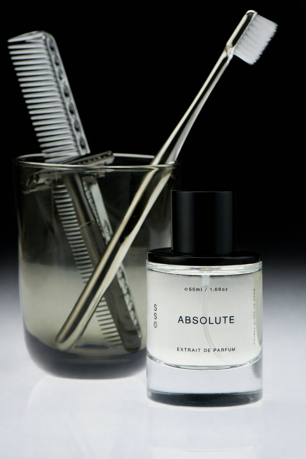 Solid State Absolute parfum 50ml offering a confident, refined fragrance experience with lasting presence