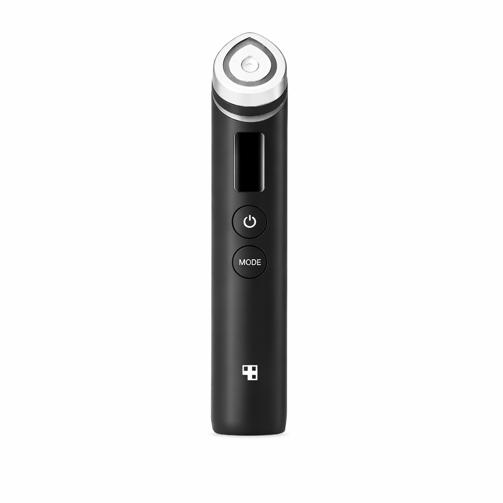 Medicube Age-R Booster Pro Black advanced skincare device designed to enhance product absorption and improve skin radiance