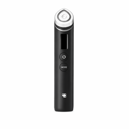 Medicube Age-R Booster Pro Black advanced skincare device designed to enhance product absorption and improve skin radiance