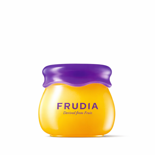 FRUDIA Blueberry Hydrating Honey Lip Balm 10ml nourishing lip balm designed to hydrate and soften with a smooth, glossy finish