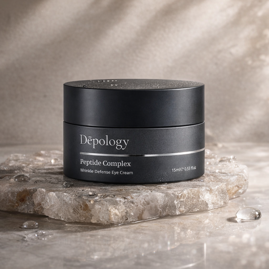 Depology Peptide Complex Wrinkle Defense Eye Cream 15ml for smoother under eye area with hydrated and refined skin