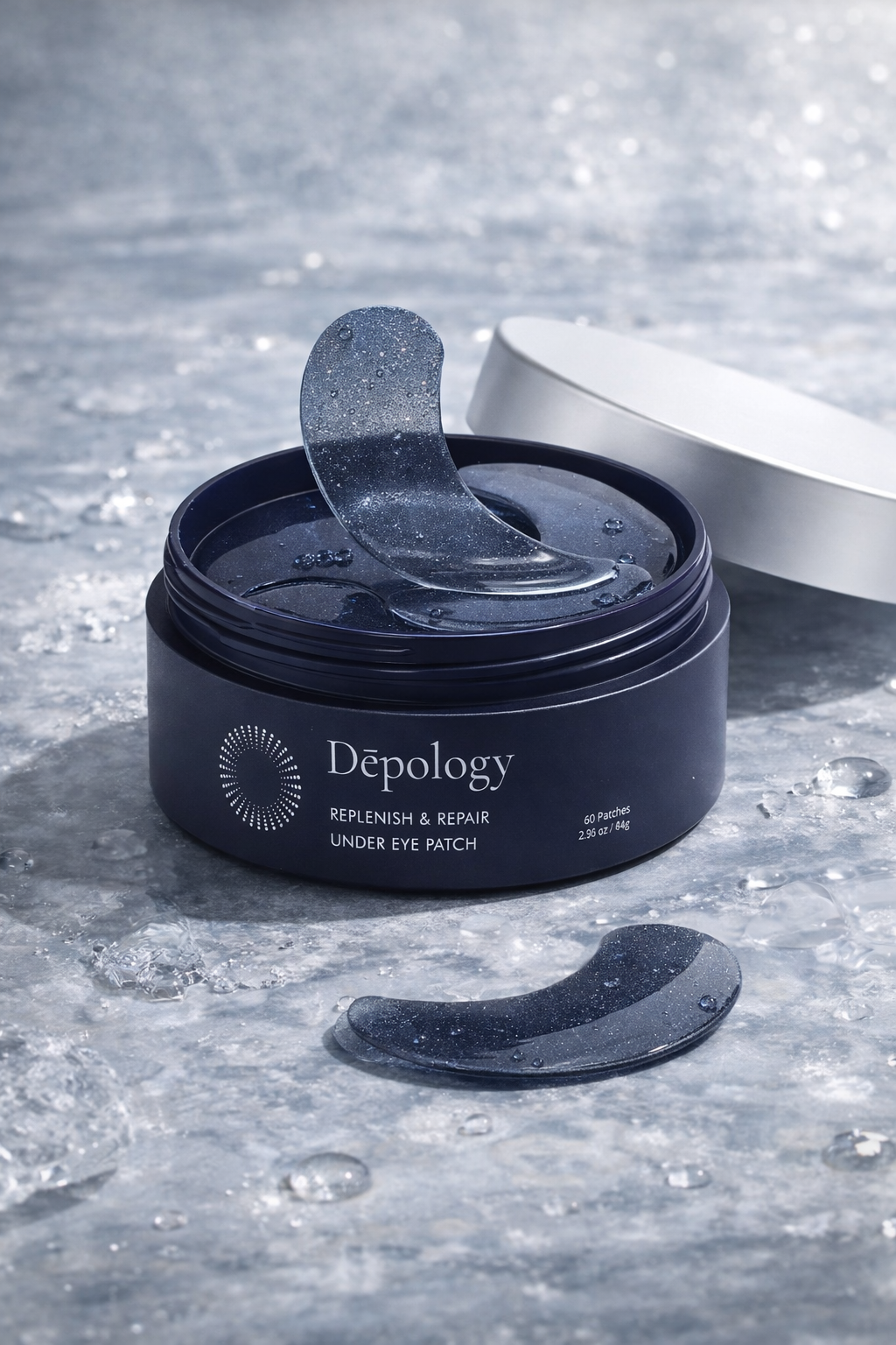 Depology Replenishing Night Under Eye Patch 84g for deeply hydrating under eyes and smoothing delicate skin