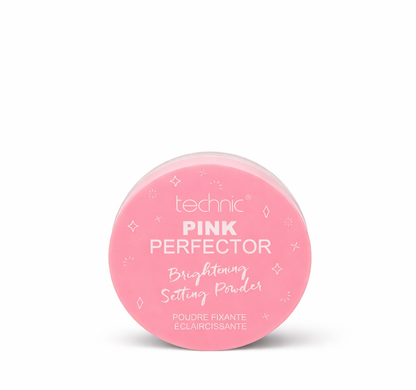 Technic Pink Perfector Brightening Setting Powder 10g setting powder for brightening skin smoothing texture and soft focus finish