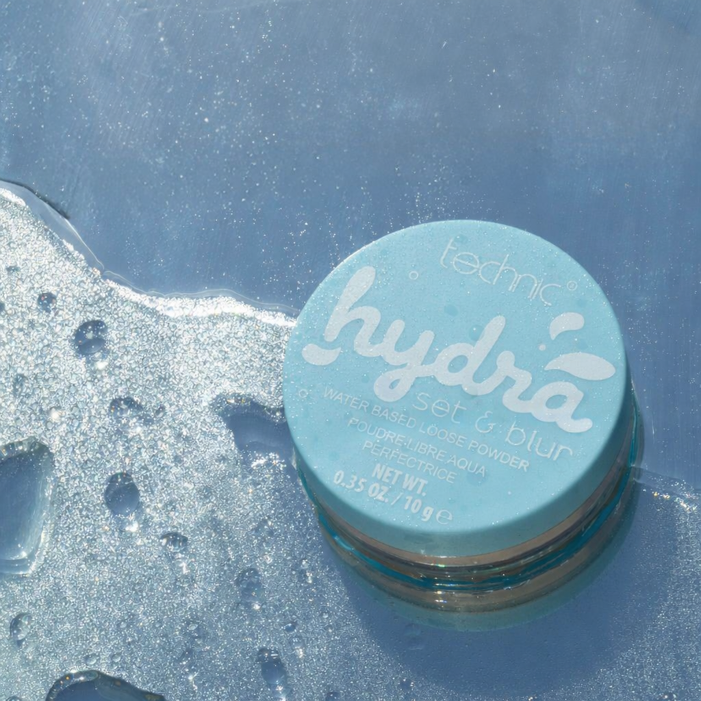 Technic Hydra Set and Blur 10g loose powder for setting makeup with lightweight feel hydration and blurred finish