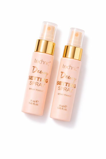 Technic Dewy Setting Spray 31ml hydrating setting spray for glowing skin smooth finish and long lasting makeup wear