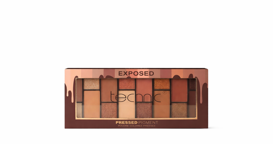 Technic Pressed Pigment Palette Exposed 30g eyeshadow palette with high pigment shades for bold eye looks and smooth blending