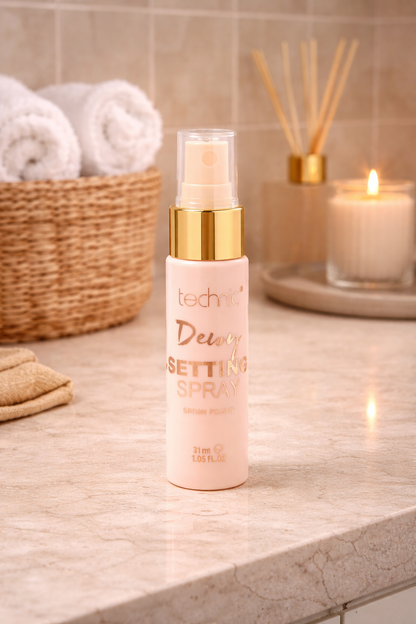 Technic Dewy Setting Spray 31ml setting spray for dewy glow hydration and long lasting makeup hold