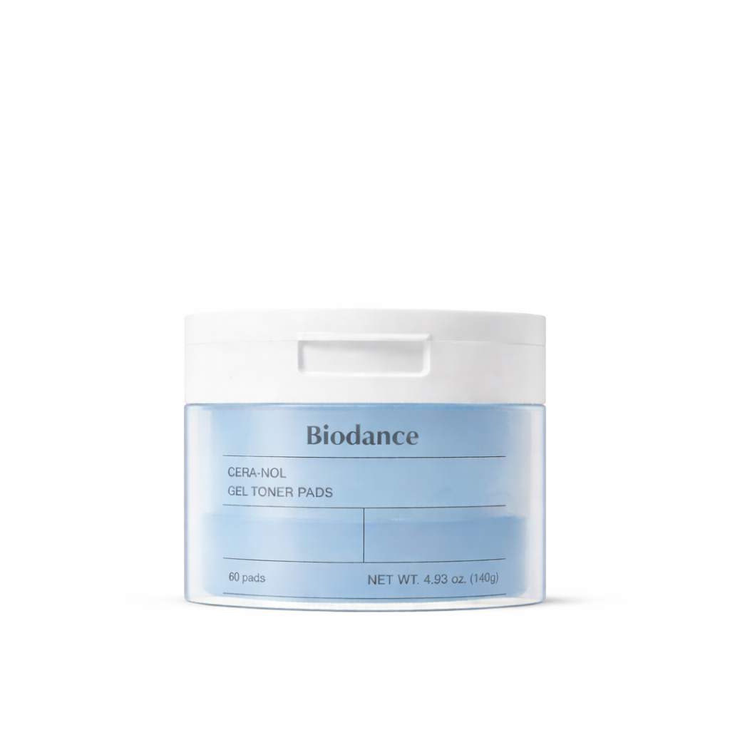 Biodance Cera nol Gel Toner Pads 60 pads hydrating toner pads for calming skin and supporting the skin barrier