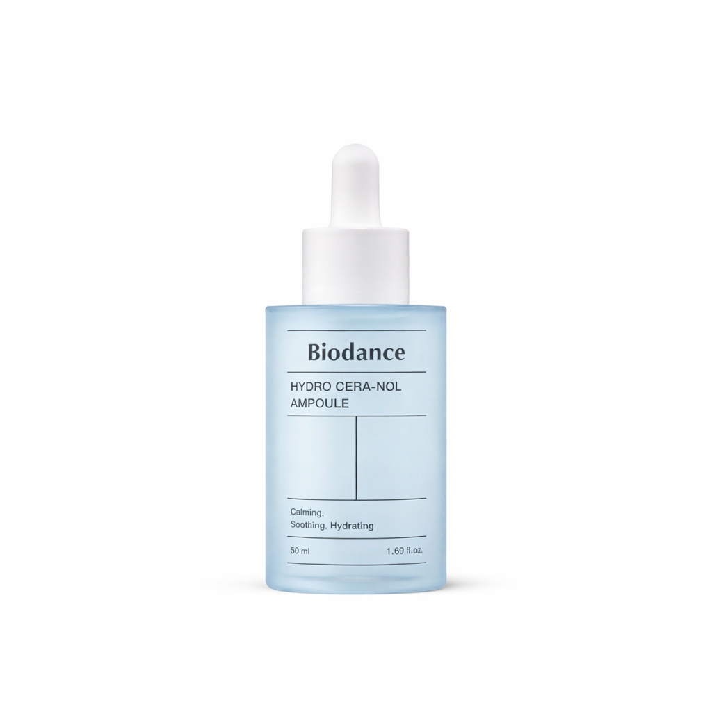 Biodance Hydro Cera nol Ampoule 50ml for deeply hydrated skin with a smooth balanced finish