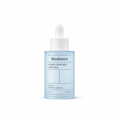 Biodance Hydro Cera nol Ampoule 50ml for deeply hydrated skin with a smooth balanced finish
