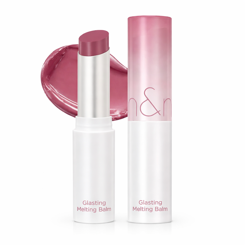 rom&nd Glasting Melting Balm 3.5g shade Mauve Whip lip balm for cool mauve colour with a smooth glass like shine