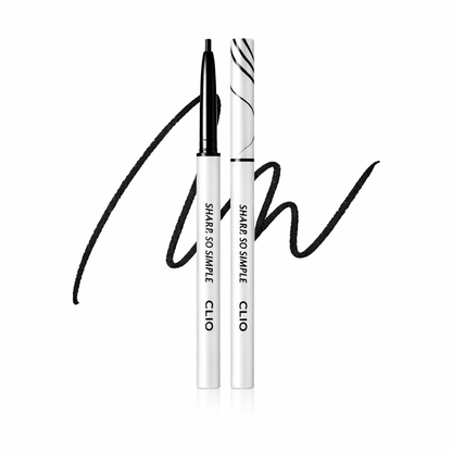 CLIO Sharp So Simple Waterproof Pencil Liner 0.14g for precise eye definition with a smooth waterproof finish