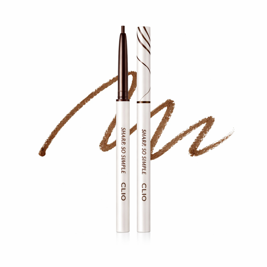 CLIO Sharp So Simple Waterproof Pencil Liner 0.14g shade Brown eyeliner for soft definition with a smooth natural eye finish