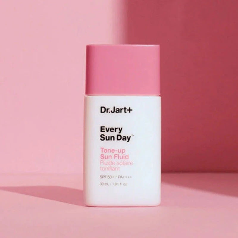 Dr.Jart+ Tone-Up Sun Fluid 30ml formulated to deliver daily UV protection with a subtle brightening effect