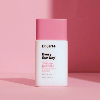Dr.Jart+ Tone-Up Sun Fluid 30ml formulated to deliver daily UV protection with a subtle brightening effect