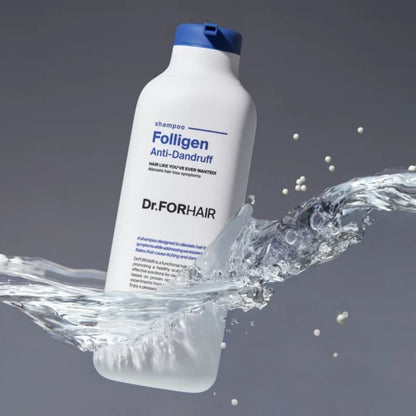 Dr.FORHAIR Folligen Anti-Dandruff Shampoo 300ml for clean flake free scalp with refreshed balanced and healthy hair