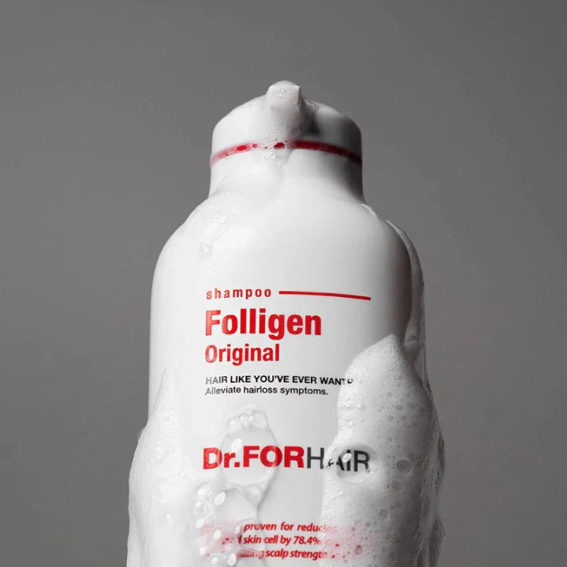 Dr FORHAIR Folligen Shampoo 300ml lathering formula for gentle cleansing and a fresh scalp feel