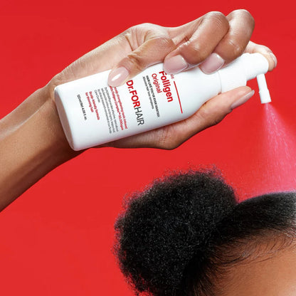 Dr FORHAIR Folligen Tonic 120ml applied directly to the scalp for refreshing care and root support