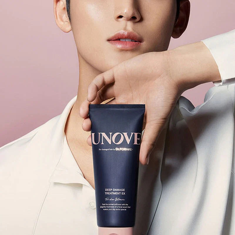 UNOVE Deep Damage Treatment EX 207ml luxurious cream texture for intensive repair hydration and soft glossy healthy hair