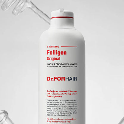 Dr FORHAIR Folligen Shampoo 300ml for removing buildup while maintaining scalp balance