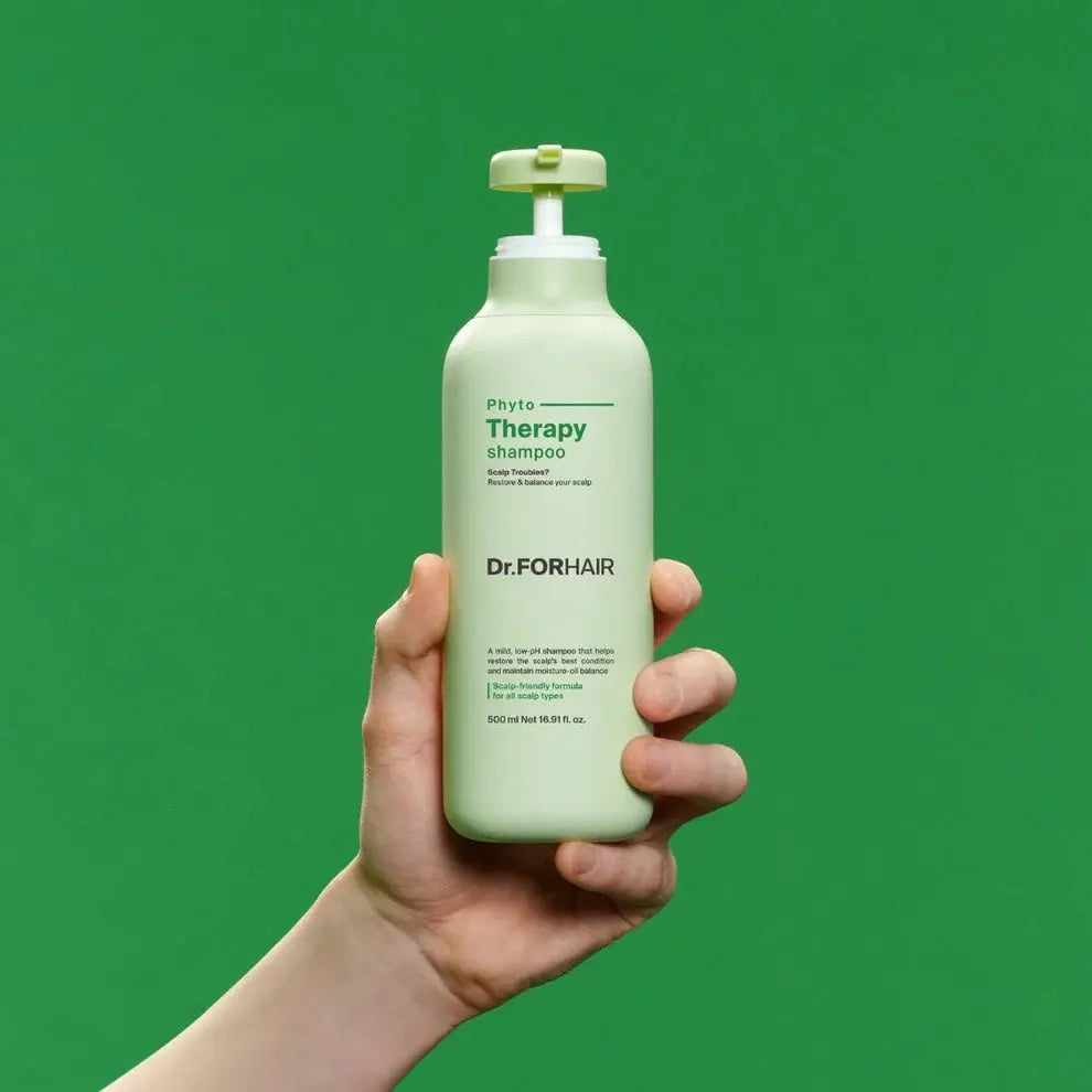 Dr FORHAIR Phyto Therapy Shampoo 500ml for refreshed hair with smoothness and lightweight comfort