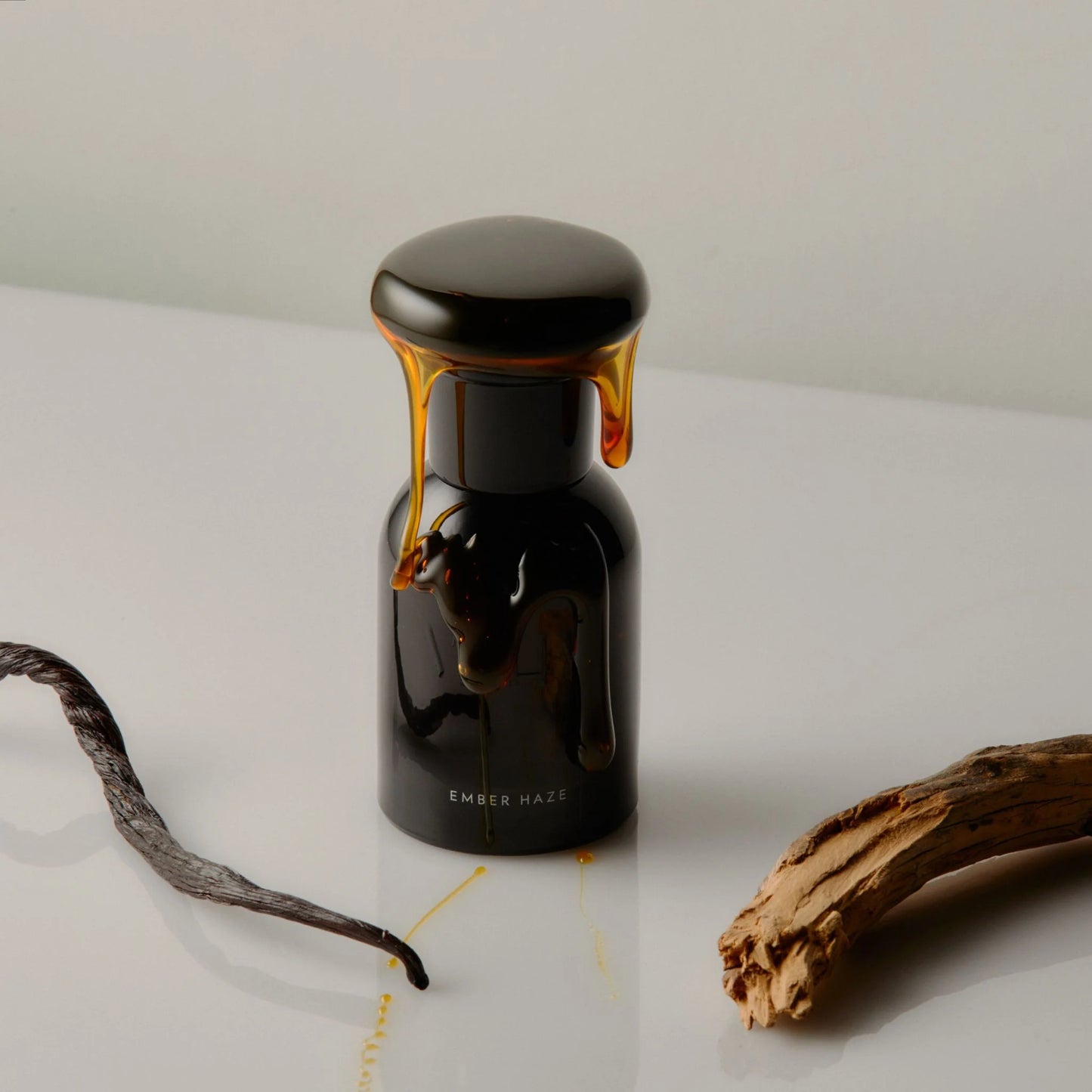VAHY Ember Haze Natural Perfume 50ml expressing glowing warmth, subtle smoke and a rich refined fragrance presence