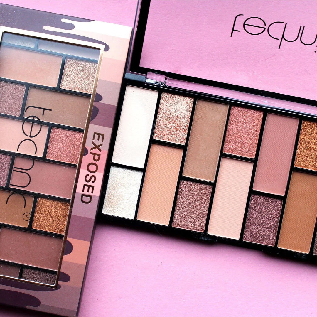 Technic Pressed Pigment Palette Exposed 30g palette with rich pigment shades for intense colour payoff and blendable finish