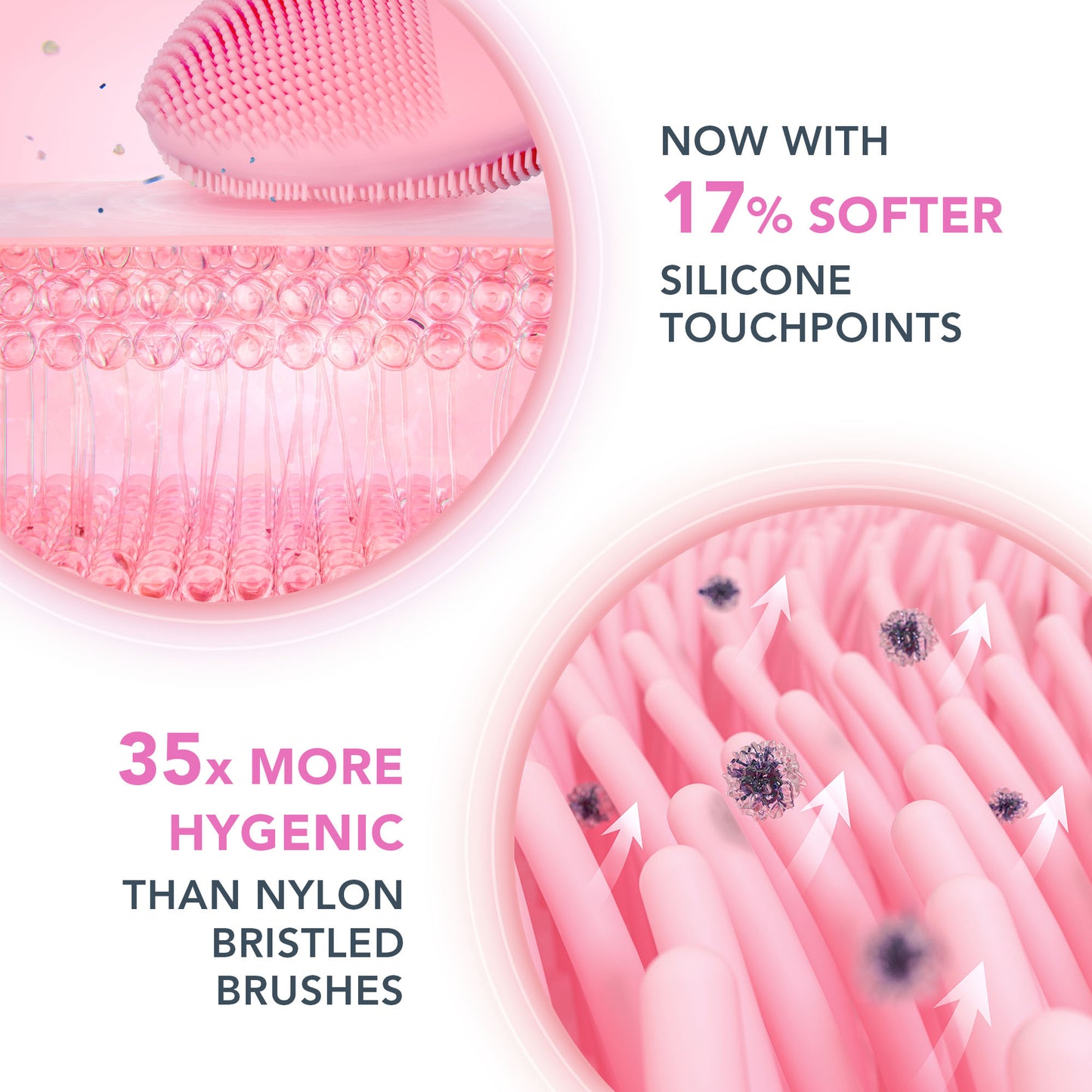 FOREO LUNA™ 4 mini helping to cleanse pores, remove buildup and improve overall skin clarity