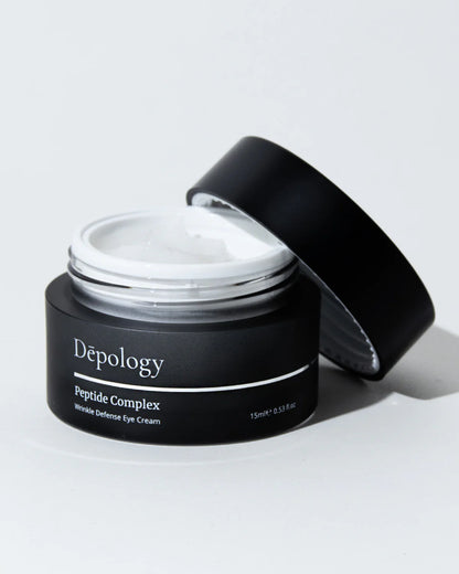 Depology Peptide Complex Wrinkle Defense Eye Cream 15ml cream texture for nourishing smoothing and firming delicate eye area