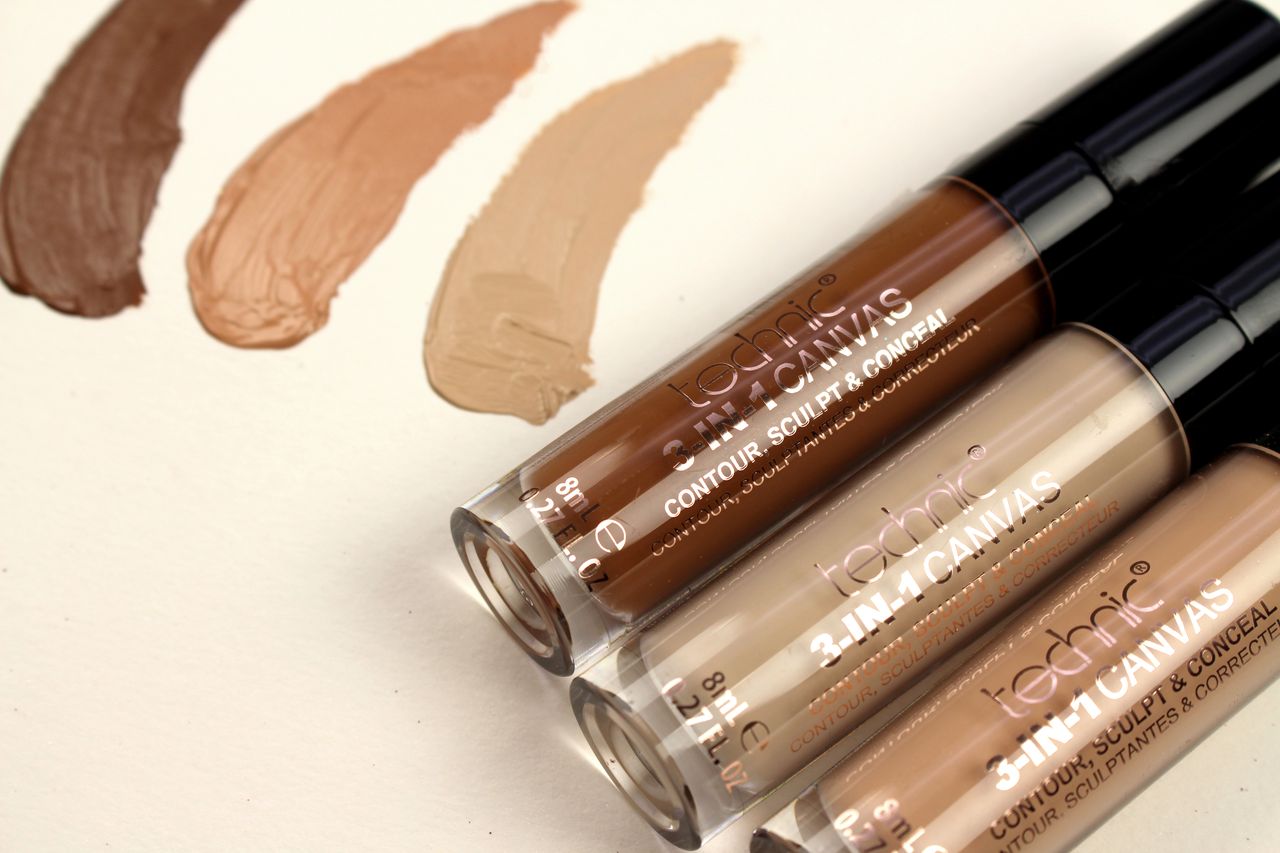 Technic 3-in-1 Canvas Concealer 8ml liquid concealer for correcting imperfections and providing smooth even coverage