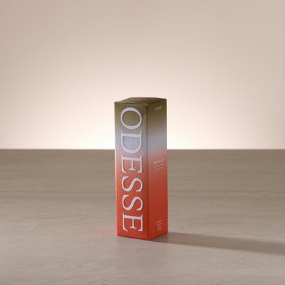 Odesse The Valley 10ml extrait de parfum displayed in a clean, light-filled setting with a focus on compact luxury