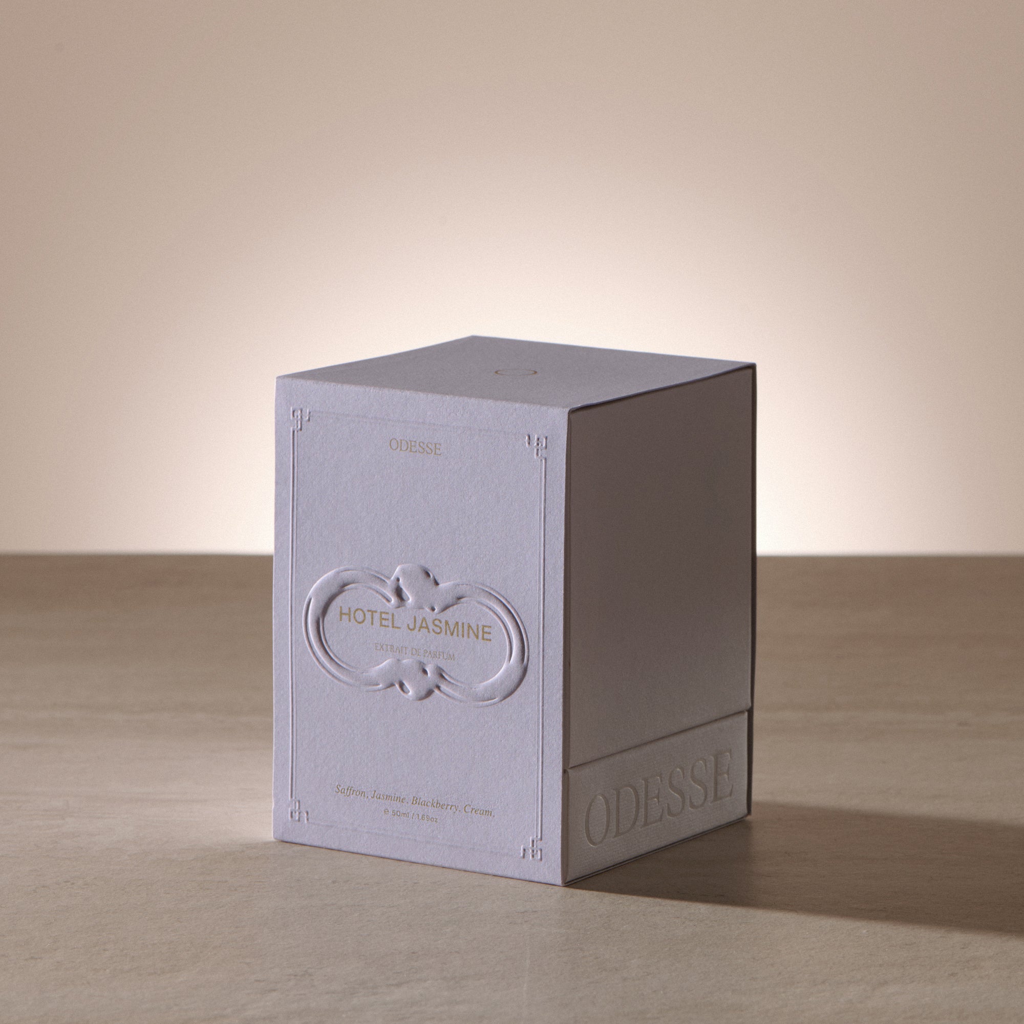 Odesse Hotel Jasmine Extrait de Parfum 50ml formulated with high concentration for depth, elegance and longevity