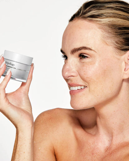 Depology Opuntia C Relief Cleansing Balm 100ml applied to skin for dissolving makeup cleansing and soothing complexion